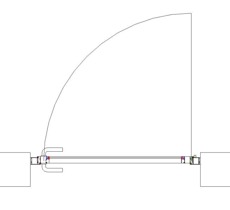 СИАЛ КП40 одноств. дверь из оконного профиля с откр. наружу