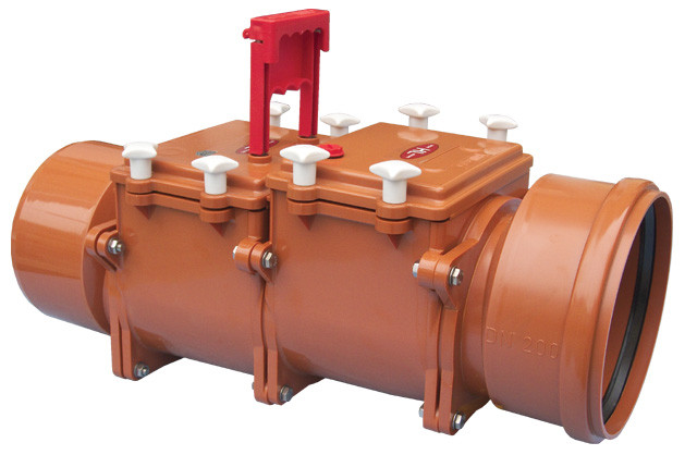 Механический канализационный затвор двухкамерный HL720.2