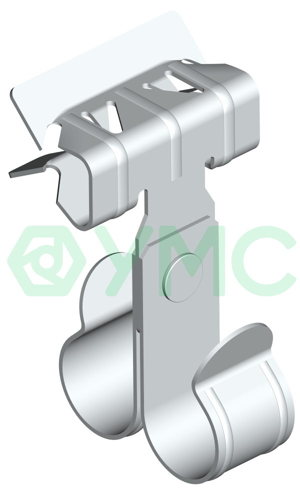 Балочный зажим под трубу двойной BZ-2-7-TD32