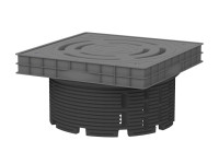 Дренажный и инспекционный колодец для крыш и террас HL635N