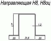 Направляющая нержавеющая Н8