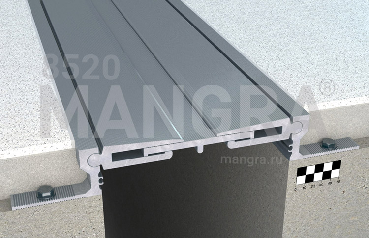 Закладной дефшов 100-350 мм в полу MANGRA 8520