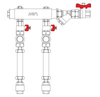 Узел коллекторный ХВСГВС тип MW2 2R