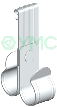 Вертикальный балочный зажим под трубу двойной VBZ-1-5-TD25