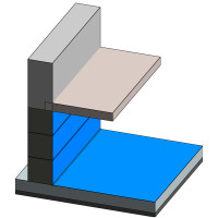 Существующая конструкция из бетонных блоков
