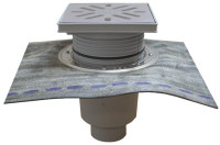 Трап для подвалов и технических помещений DN110 HL616HSW/1