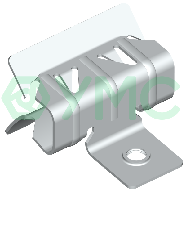 Балочный зажим с отгибом и резьбой М6 BZ-15-20-M6-G