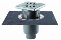 Дворовый трап для стилобатов и гаражей DN110 HL616H/1