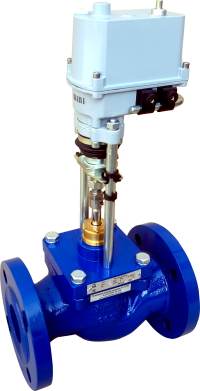 Клапан запорно-регулирующий с электрическим приводом
