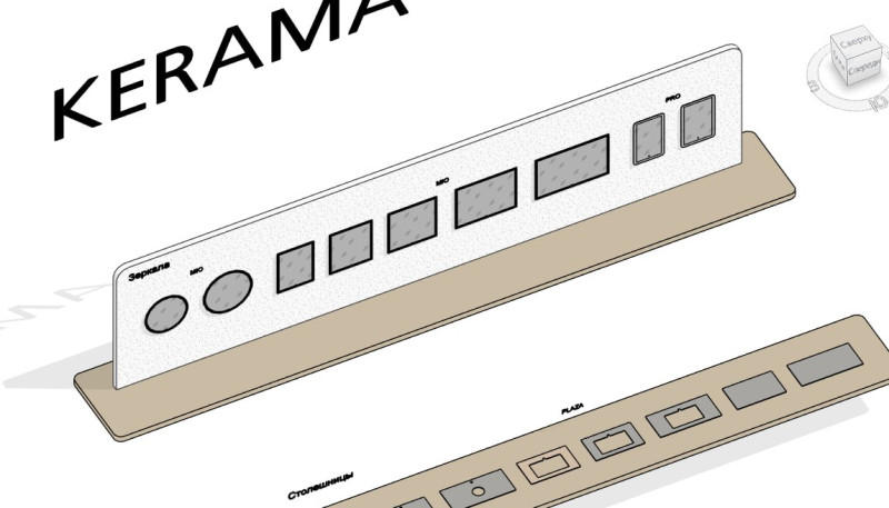 Revit-каталог моделей зеркал Kerama Marazzi