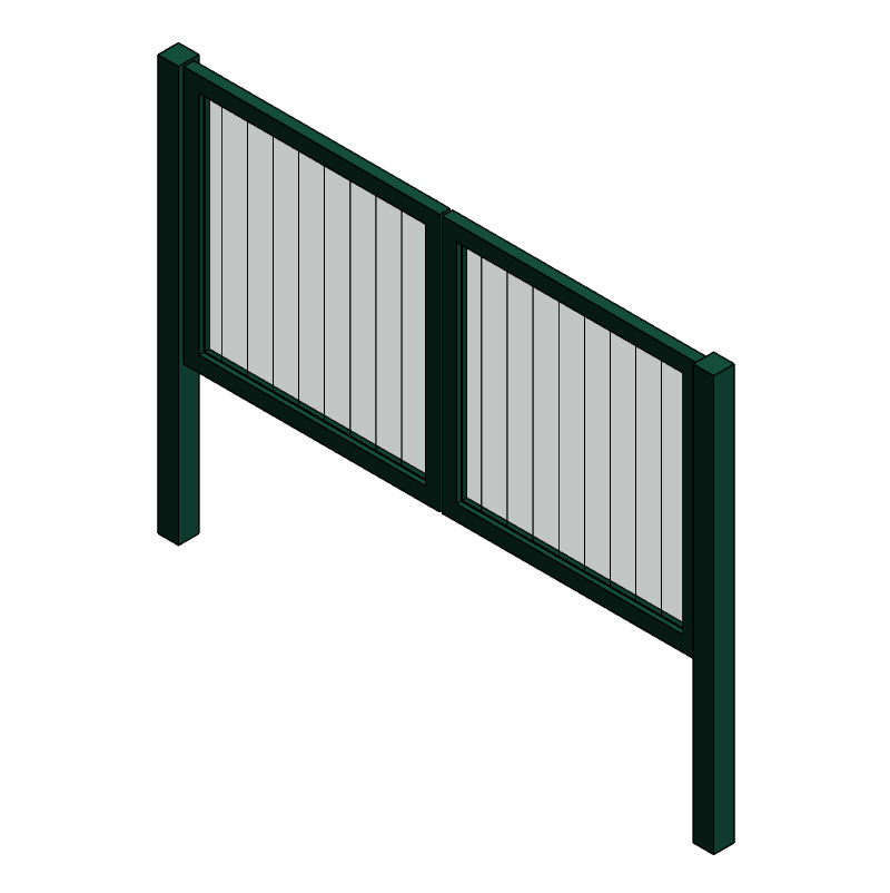 FENSYS/ Ворота распашные серии PROM-US-BARS