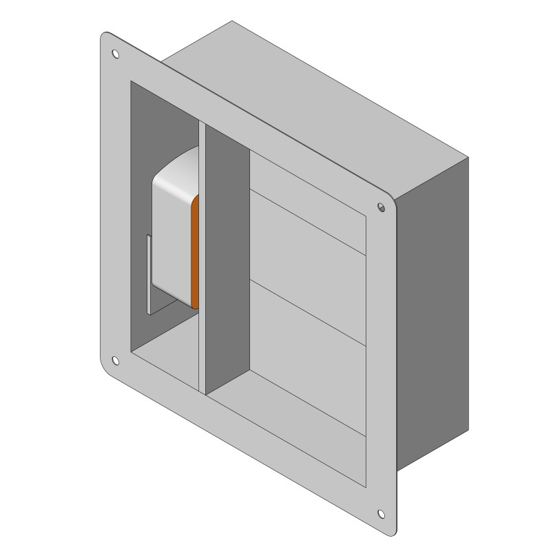 Клапан стеновой лифтовой прямоугольный НЗ СЛ-КДУ-Л-4