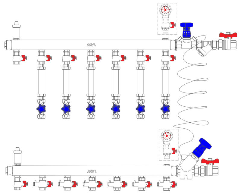 Узел коллекторный MF1-50S-25R-6-15-P(M)A