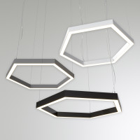 Серия фигурных подвесных LED светильников RVE-PLS5070-HEXA