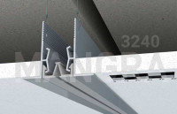 Накладной дефшов 30-100 мм в потолке MANGRA 3240