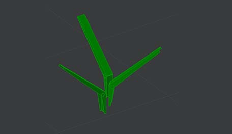 DWG Model Studio насадки на столбы. Пр-во FENSYS