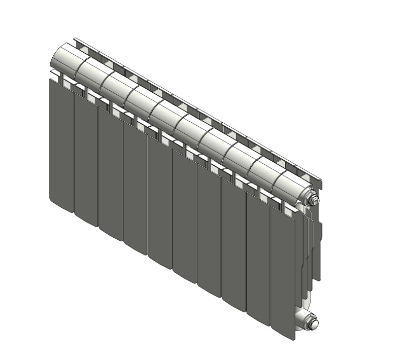 Радиатор алюминиевый  АР1-500 боковое подключение