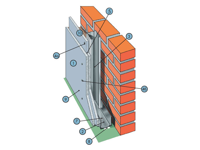 Облицовка С666 ПC75-50 ПН75х40 шаг 300 ГВЛ