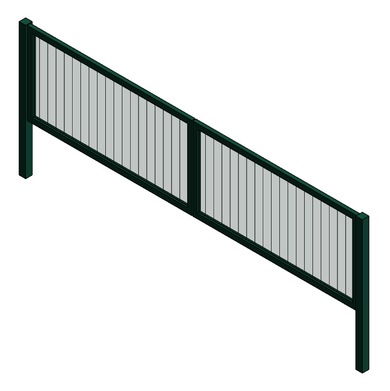 FENSYS/ Ворота распашные серии PROM-UM-BARS