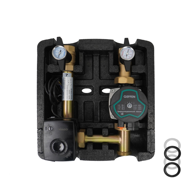 Модуль смес. с эл-ом с энергоэф. насосом 25-75