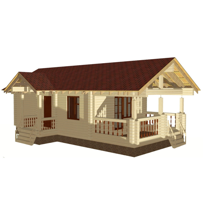 Дом из профилированного бруса Нирвана №86