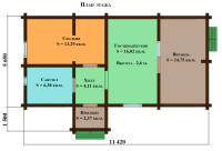 Дом из профилированного бруса Нирвана №86
