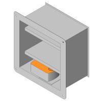 Клапан стеновой лифтовой прямоугольный НО СЛ-КПП-Л2