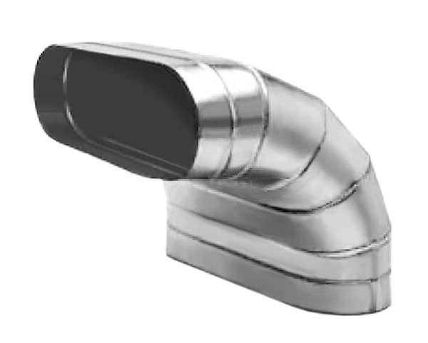 Отвод плоскоовальный 350х1070h, 90 градусов