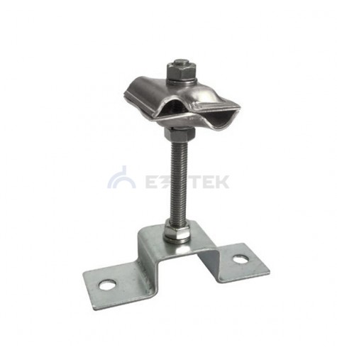 Держатель-зажим соединительный круглого проводника опорный