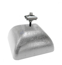 Держатель-зажим соединительный круглого проводника с бетоном