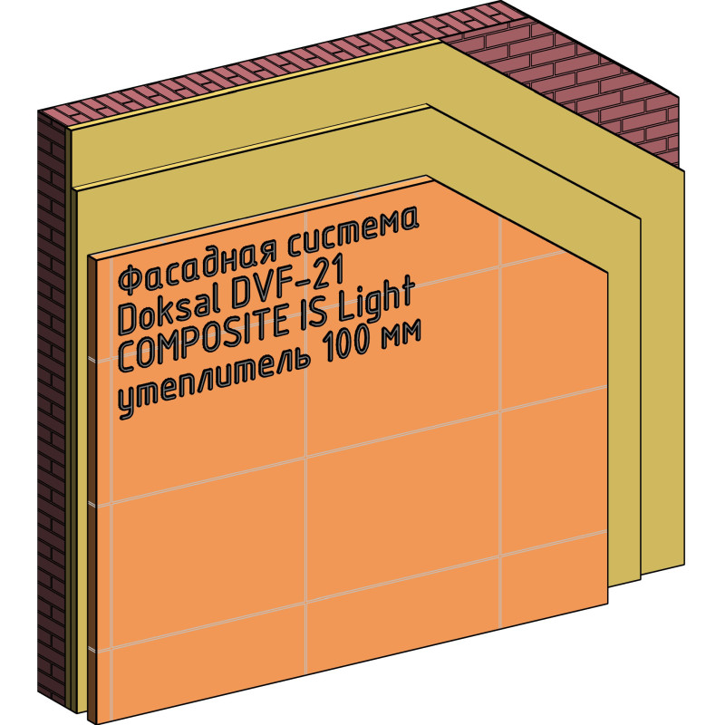 Doksal DVF-21 COMPOSITE IS Light (утеплитель 100 мм)