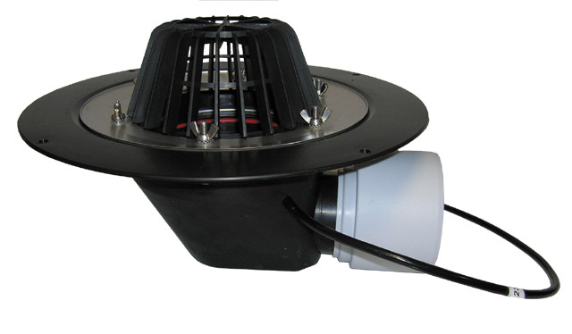 Кровельная воронка с электрообогревом горизонтальная HL64.1