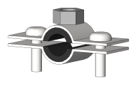 Каталог (Revit) трубных хомутов DGR с гайкой Formfix