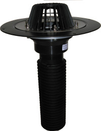 Универсальная кровельная воронка с листвоуловителем HL69