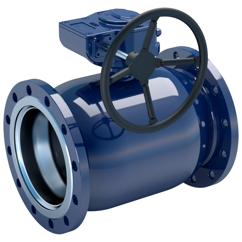 Стальной шаровый кран, 104xx1/25/GS серия, PN25, GOST, фланец / фланец, DN100-600, стандартнопроходной