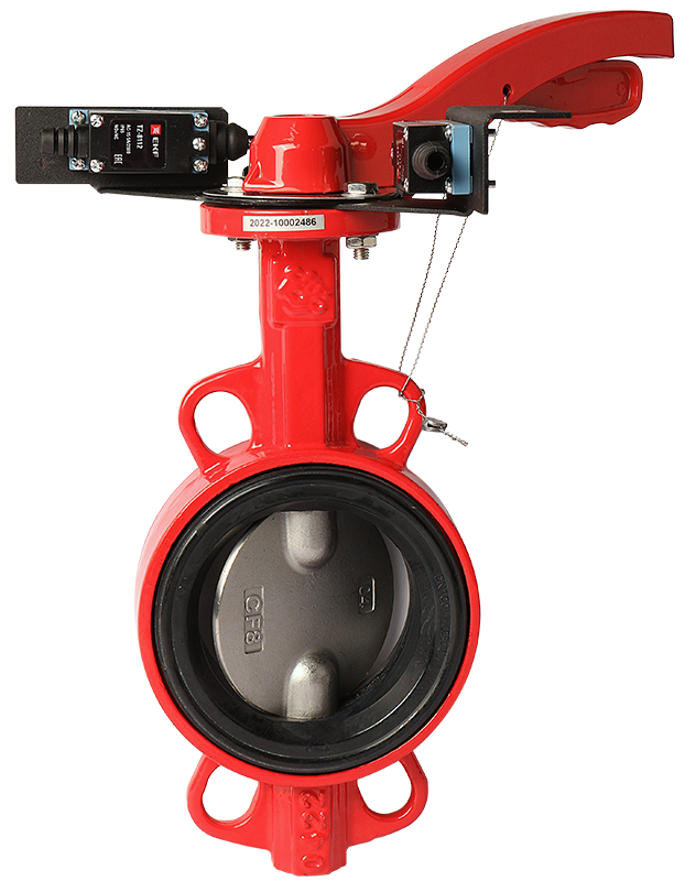 Затвор дисковый поворотный чугун/чугун, арт. 201-П.01, DN080