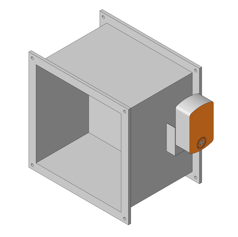 Клапан канальный прямоугольный НЗ СЛ-КПП-КС
