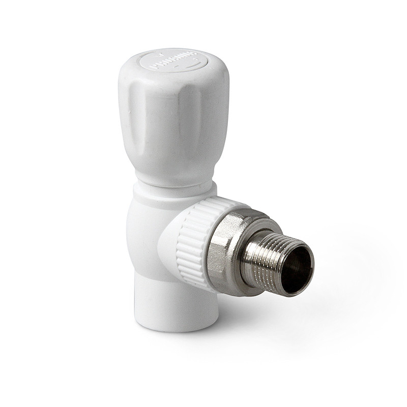 PP-R Шаровой кран для радиатора угловой