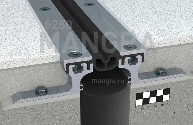 Закладной дефшов 30-100 мм в полу MANGRA 6250