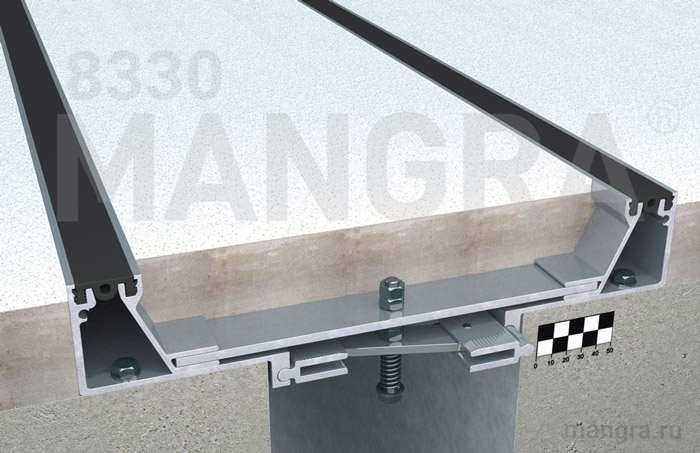 Закладной дефшов 100-300 мм в полу MANGRA 8330