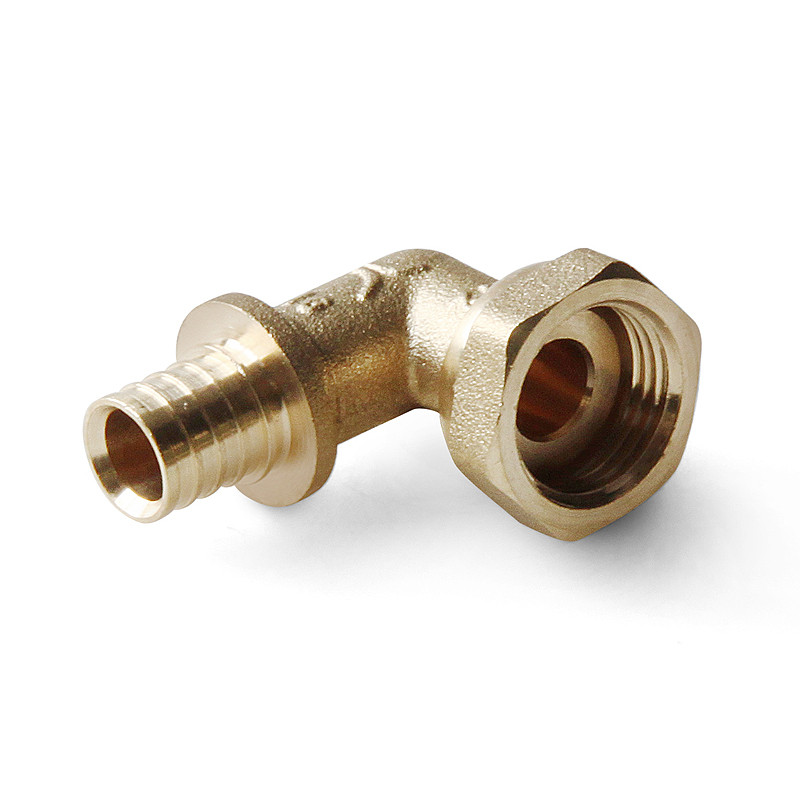 Угольник с накидной гайкой аксиальный латунный Pro Aqua