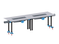 Корпус душевого лотка с двумя выпусками HL53KF.2