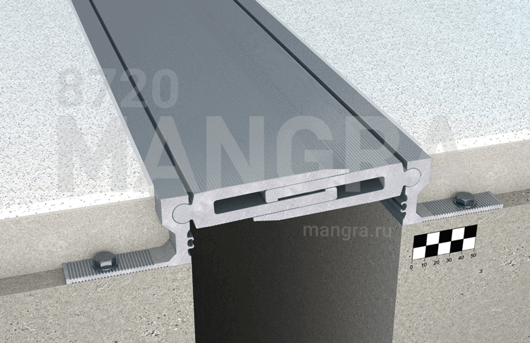 Закладной дефшов 100-200 мм в полу MANGRA 8720