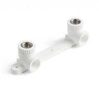 Угольник PP-R Pro Aqua комб с креплением двойной ВР