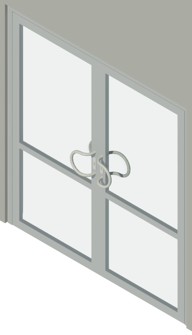 СИАЛ КП40 двухстворчатая распашная дверь с откр. наружу