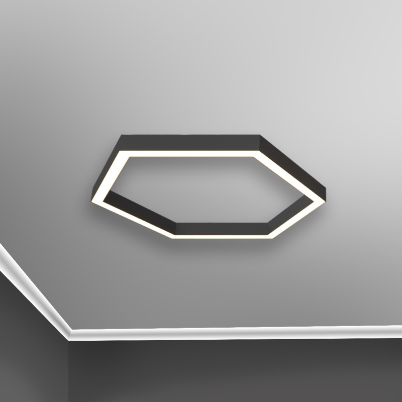 Серия фигурных накладных LED светильников RVE-PLS5070-HEXA
