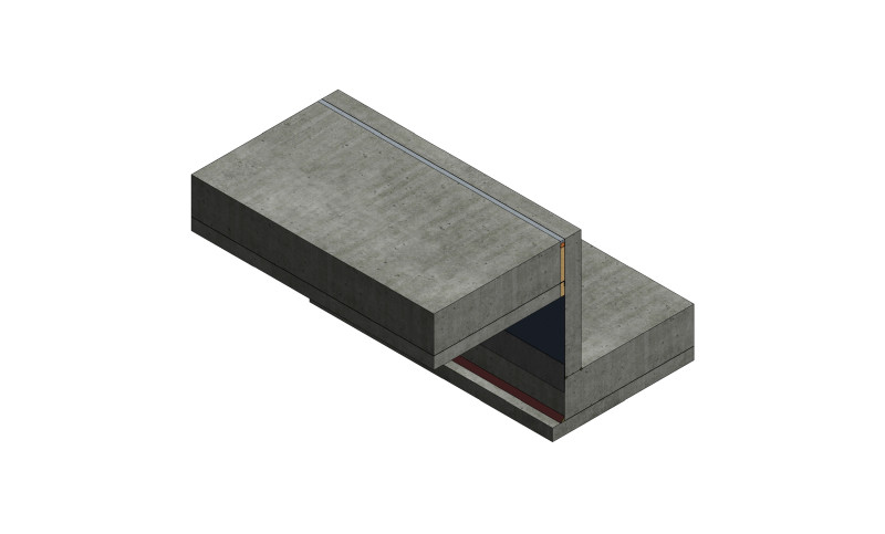 Гидроизоляция зоны перепада высот фундаментной плиты