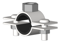 Каталог (Revit) трубных хомутов тяжелой нагрузки T