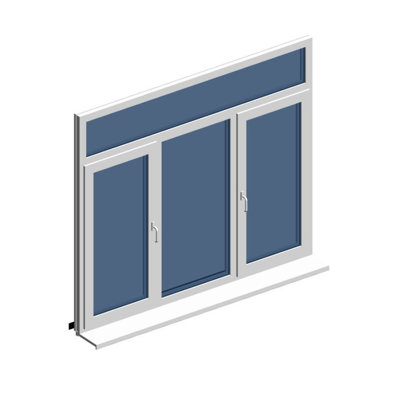 Окно 3-ств. с фр. сверху Thermotech 752(кл.А)