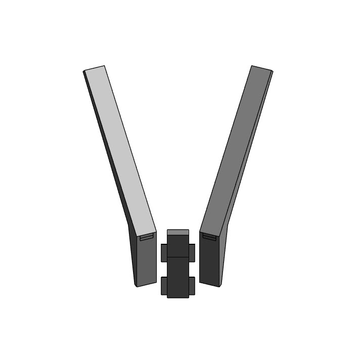 FENSYS/ Угловые насадки на 3D ограждение L 135°